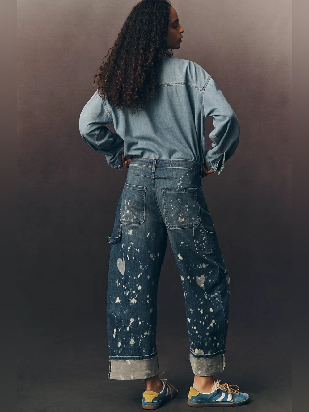 Anthropologie Pilcro The Kayden Heart Barrel Carpenter Jeans by Pilcro Size 25 - Picture 5 of 12